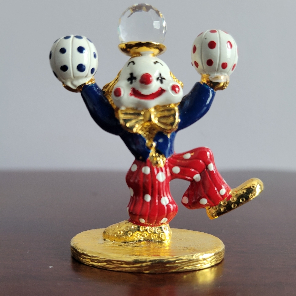 Spoontique painted pewter clown